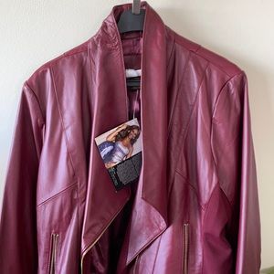 Faux leather jacket